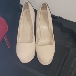 Cream colored high heels